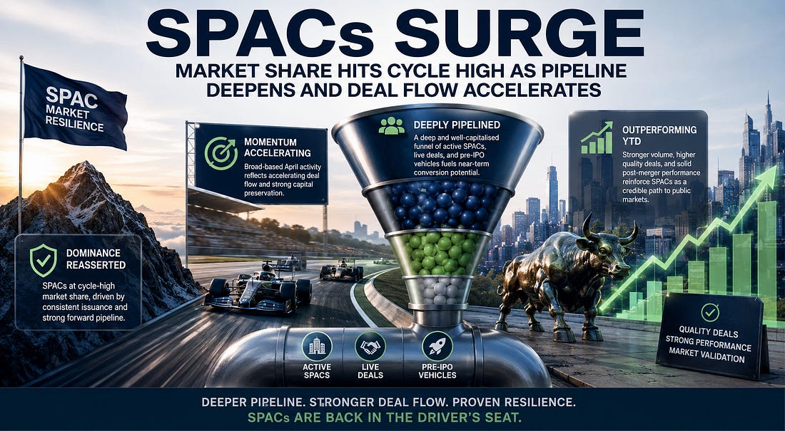 Infographic: SPACs surge as market share hits a cycle high, with a deeper pipeline, accelerating deal flow and proven resilience